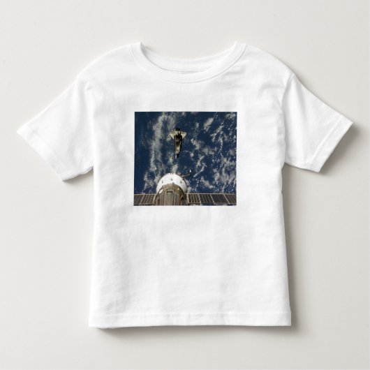 Space Shuttle Endeavor en een Soyuz ruimtevaartuig Kinder Shirts (Voorkant)