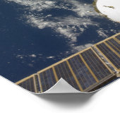 Space Shuttle Endeavor en een Soyuz ruimtevaartuig Poster (Hoek)