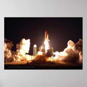 Space Shuttle Endeavor Final Launch Poster Print