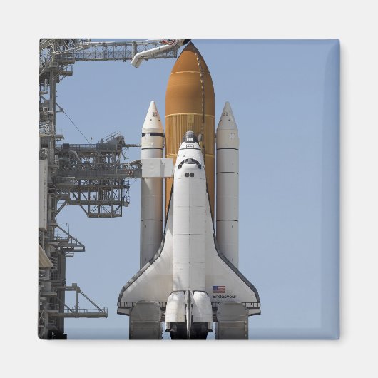 Space Shuttle Endeavor is klaar Magneet (Voorkant)