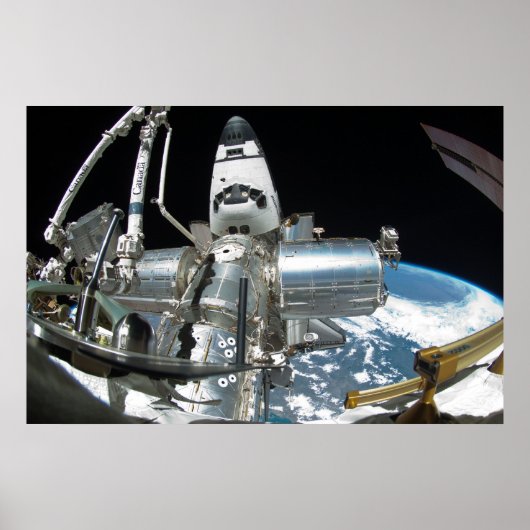 Space Shuttle Endeavor & ISS Poster (Voorkant)