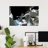 Space Shuttle Endeavor & ISS Poster (Thuiskantoor)