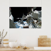 Space Shuttle Endeavor & ISS Poster (Keuken)