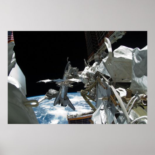 Space Shuttle Endeavor & ISS Poster (Voorkant)