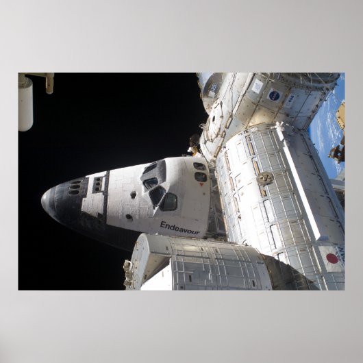 Space Shuttle Endeavor & ISS Poster (Voorkant)