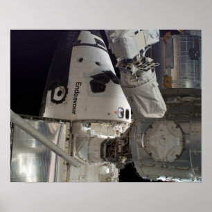 Space Shuttle Endeavor & ISS Poster