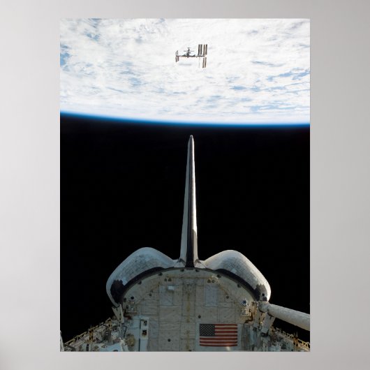 Space Shuttle Endeavor & ISS Poster (Voorkant)