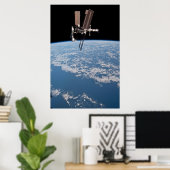 Space Shuttle Endeavor & ISS Poster (Thuiskantoor)