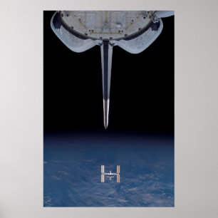 Space Shuttle Endeavor & ISS (STS-118) Poster