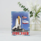 Space Shuttle Endeavor, Kennedy Space Center Briefkaart (Staand voorkant)