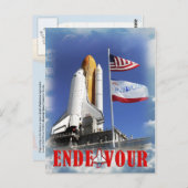 Space Shuttle Endeavor, Kennedy Space Center Briefkaart (Voorkant / Achterkant)