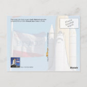 Space Shuttle Endeavor, Kennedy Space Center Briefkaart (Achterkant)