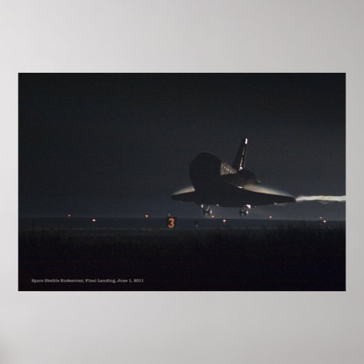 Space Shuttle Endeavor, laatste landing Poster (Voorkant)