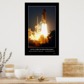 Space Shuttle Endeavor Lift-off STS-108 Poster (Keuken)