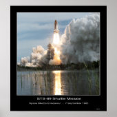 Space Shuttle Endeavor Lift-off STS - 69 Poster (Voorkant)