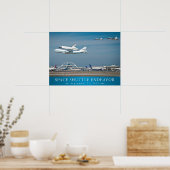 Space Shuttle Endeavor met jets poster 24x18 (Keuken)