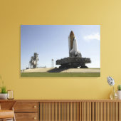 Space Shuttle Endeavor nadert de lancering p Canvas Afdruk (Insitu (Woonkamer))