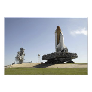 Space Shuttle Endeavor nadert de lancering p Foto Afdruk