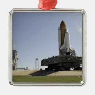 Space Shuttle Endeavor nadert de lancering p Metalen Ornament