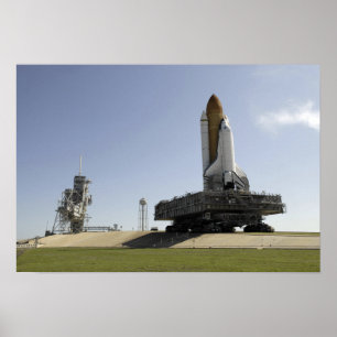 Space Shuttle Endeavor nadert de lancering p Poster