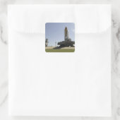 Space Shuttle Endeavor nadert de lancering p Vierkante Sticker (Tas)