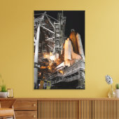 Space Shuttle Endeavor op het lanceerpad Canvas Afdruk (Insitu (Woonkamer))