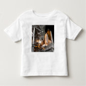 Space Shuttle Endeavor op het lanceerpad Kinder Shirts (Voorkant)