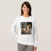 Space Shuttle Endeavor op het lanceerpad T-shirt (Voorkant volledig)