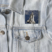 Space Shuttle Endeavor Vierkante Button 5,1 Cm (In situ)