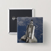 Space Shuttle Endeavor Vierkante Button 5,1 Cm (Voorkant /achterkant)