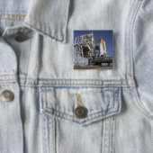 Space shuttle Endeavor Vierkante Button 5,1 Cm (In situ)