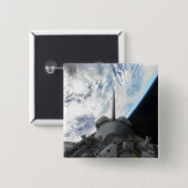 Space Shuttle Endeavor's laadbay 2 Vierkante Button 5,1 Cm (Voorkant /achterkant)