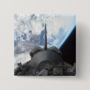 Space Shuttle Endeavor's laadbay 3 Vierkante Button 5,1 Cm