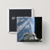 Space Shuttle Endeavor's laadbay Vierkante Button 5,1 Cm (Voorkant /achterkant)