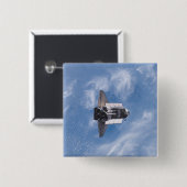 Space Shuttle Endeavour 26 Vierkante Button 5,1 Cm (Voorkant /achterkant)