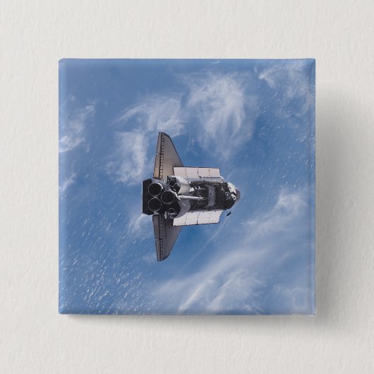 Space Shuttle Endeavour 26 Vierkante Button 5,1 Cm (Voorkant)