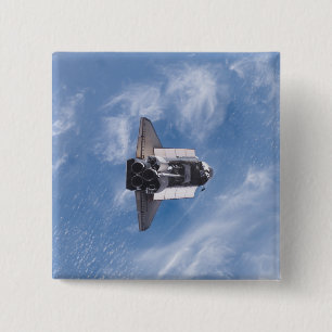 Space Shuttle Endeavour 26 Vierkante Button 5,1 Cm