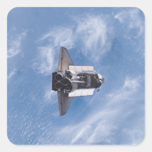 Space Shuttle Endeavour 26 Vierkante Sticker