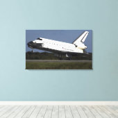 Space Shuttle Endeavour 27 Canvas Afdruk (Insitu (Houten vloer))
