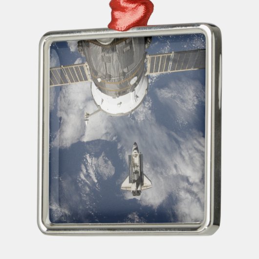 Space Shuttle Endeavour 8 Metalen Ornament (Links)