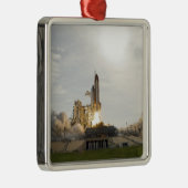 Space Shuttle Endeavour gaat van start 8 Metalen Ornament (Rechts)