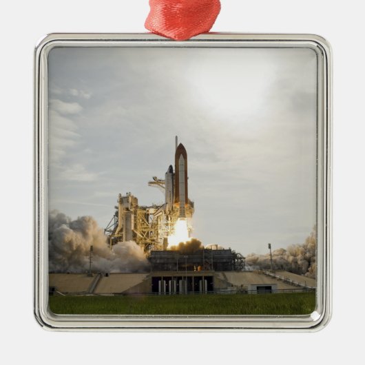 Space Shuttle Endeavour gaat van start 8 Metalen Ornament (Voorkant)