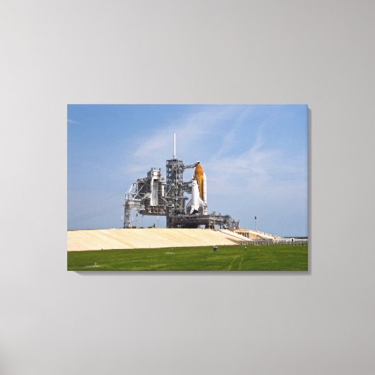 Space Shuttle Endeavour op het lanceerplatform 4 Canvas Afdruk (Voorkant)