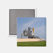 Space Shuttle Endeavour op het lanceerplatform 4 Magneet (Voorkant / Achterkant)