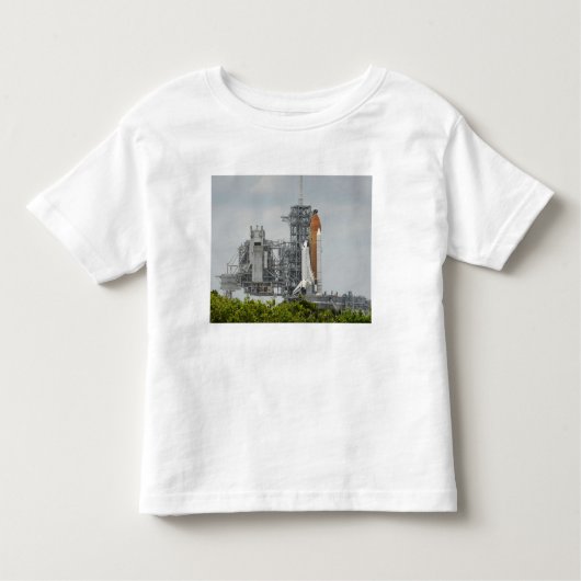 Space Shuttle Endeavour op het lanceerplatform 5 Kinder Shirts (Voorkant)