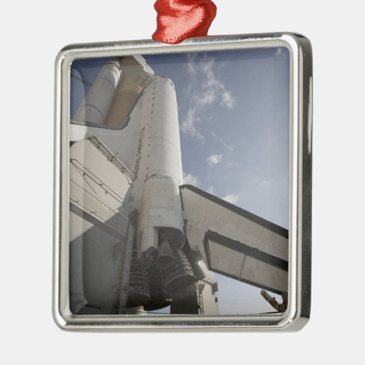 Space Shuttle Endeavour op het lanceerplatform 6 Metalen Ornament (Links)