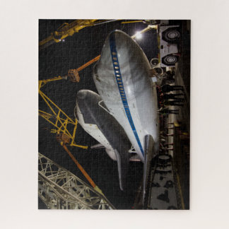 Space Shuttle Enterprise bovenop de 747 Legpuzzel