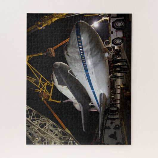 Space Shuttle Enterprise bovenop de 747 Legpuzzel (Verticaal)