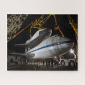 Space Shuttle Enterprise bovenop de 747 Legpuzzel (Horizontaal)