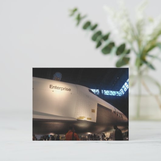 Space Shuttle Enterprise Briefkaart (Staand voorkant)
